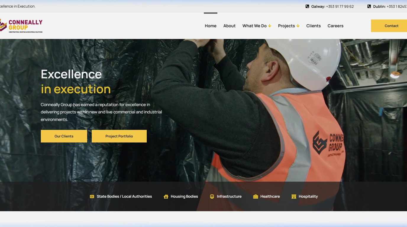 Conneally Group Commercial Construction Website Launch