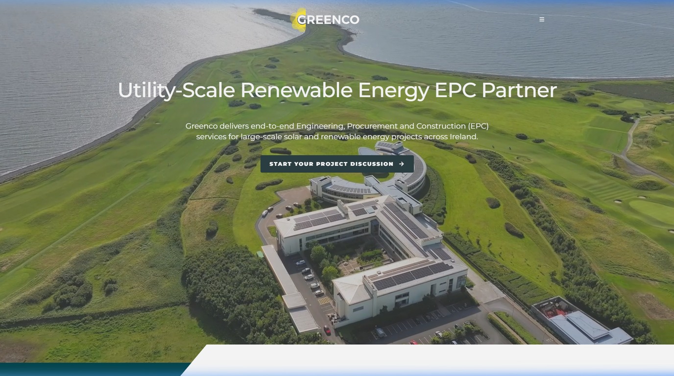 Greenco Renewables & Solar EPC Website Launch
